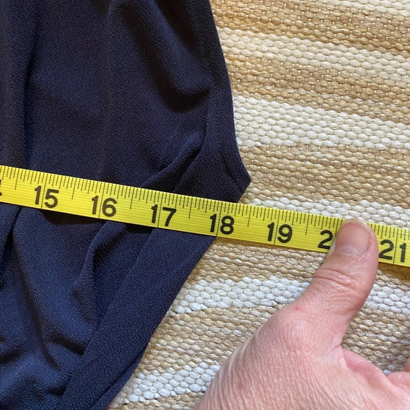 Ann Taylor sleeveless faux wrap blouse - Picture 3 of 5